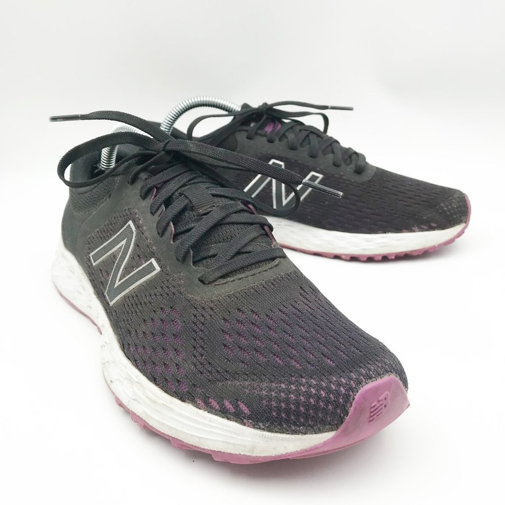 NEW BALANCE Shoes Womens 6.5 Fresh Foam Arishi Black Purple Athletic Running